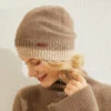 Bonnet En Cachemire Bicolore