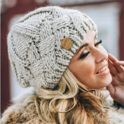 Bonnet Au Crochet épais Tricoté Pour Femme