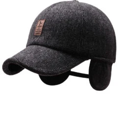 Casquette Cache-oreilles Motif Chiné Pour Homme