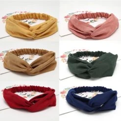 Bandeau Femmes Torsadé Nœud Avec Arrière élastique