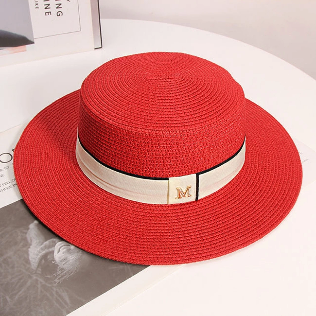 Chapeau Femme En Paille Classique Et élégant – Image 2