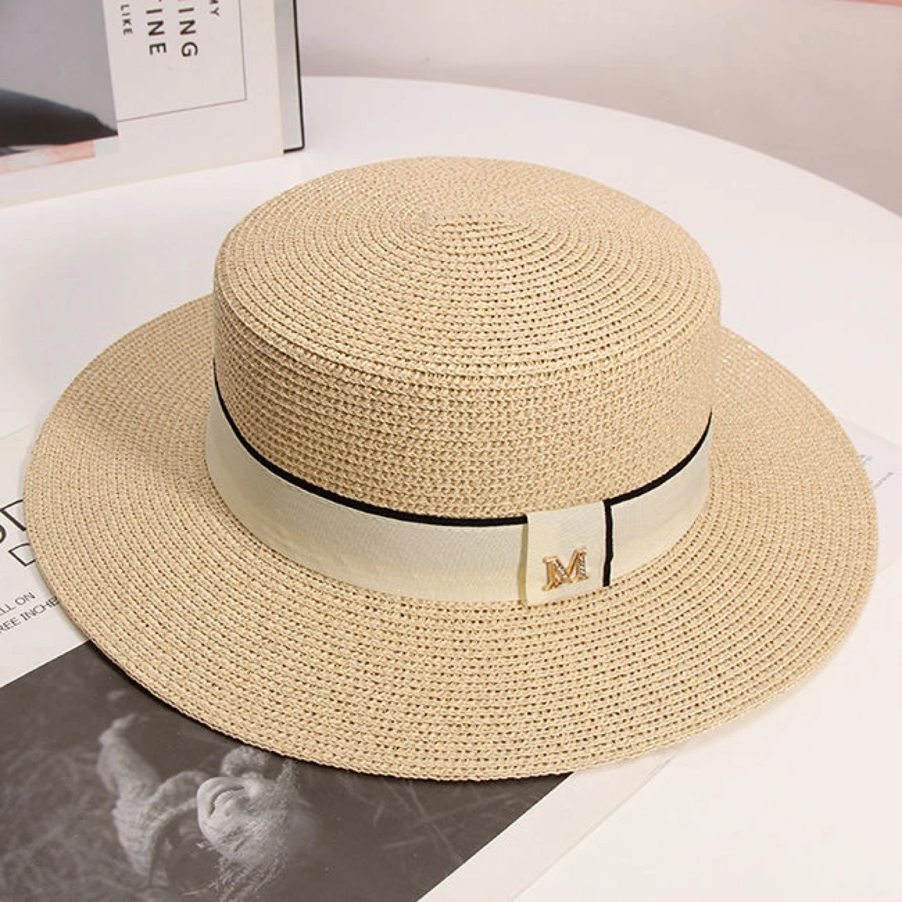 Chapeau Femme En Paille Classique Et élégant – Image 3