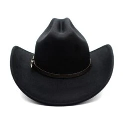 Chapeau De Cowboy Vintage Noir