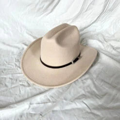 Chapeau De Cowboy Vintage En Cuir Pour Homme Ou Femme