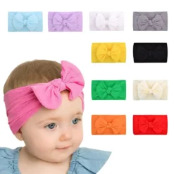 Bandeau Bébé Fille Nœud uni