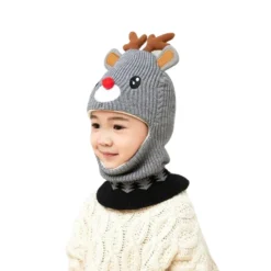 Cagoule Enfant Noël gris