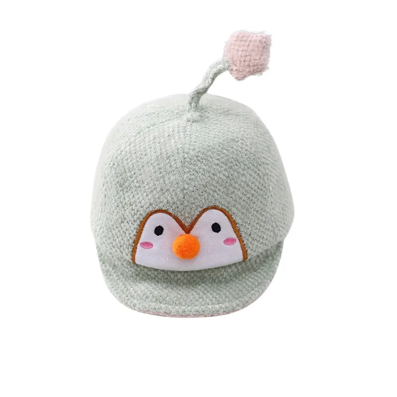 Casquette Bébé Pingouin Vert
