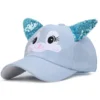 Casquette Enfant Chat Bleu