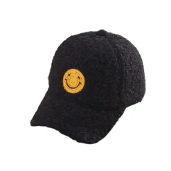 Casquette Enfant Smiley Sourire Noir