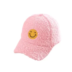 Casquette Enfant Smiley Sourire Rose