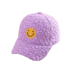 Casquette Enfant Smiley Sourire Violet