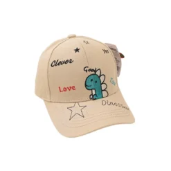 Casquette Enfant Dinosaure étoile Beige
