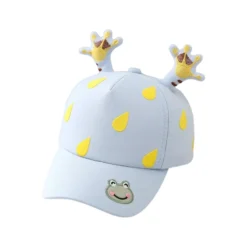 Casquette Bébé Grenouille Bleu