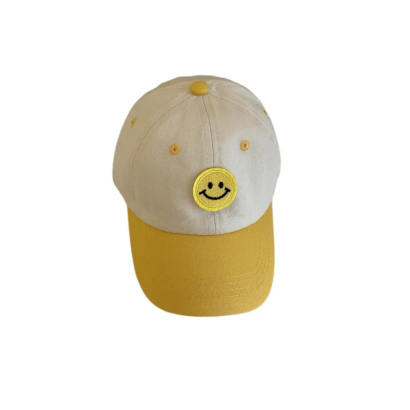 Casquette Enfant Smiley Jaune