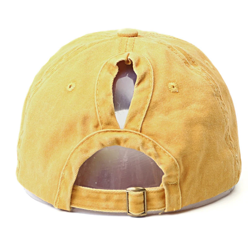 Casquette En Denim Avec Queue De Cheval Haute – Image 3