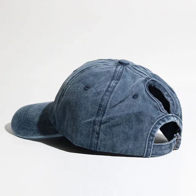 Casquette En Denim Avec Queue De Cheval Haute – Image 8