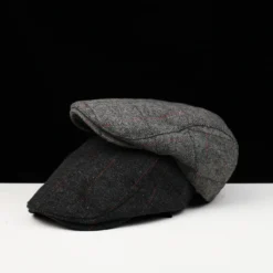 Casquette Plate à Carreaux Classiques