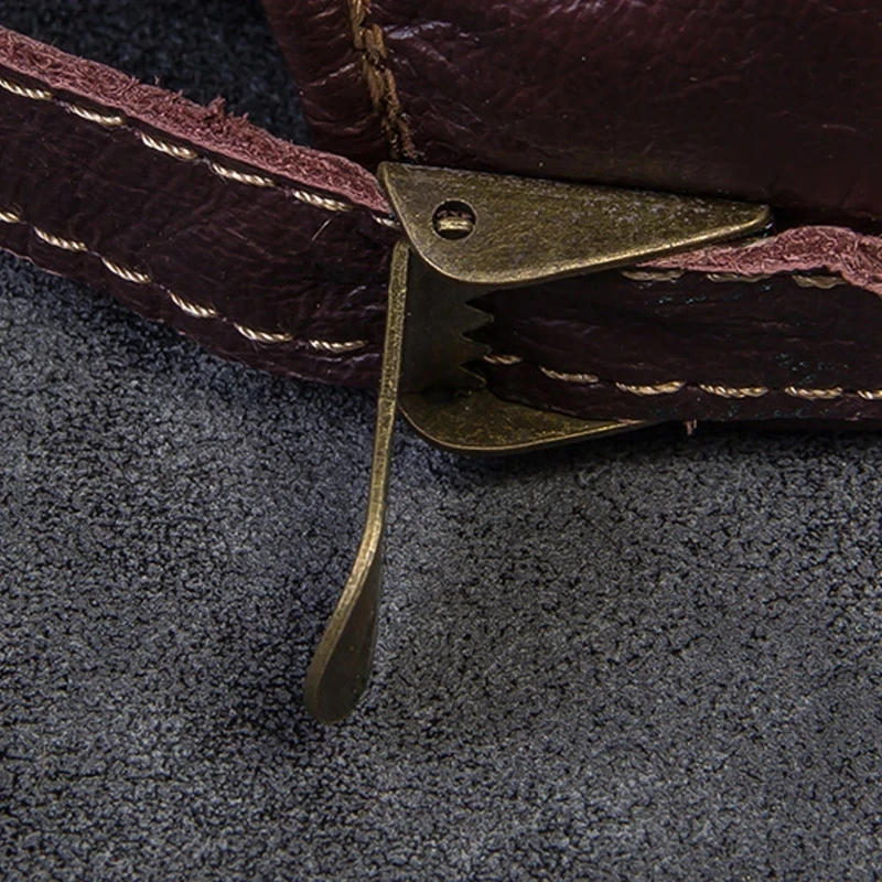 Casquette De Baseball En Cuir Avec Un Blason Aigle Imprimé – Image 6