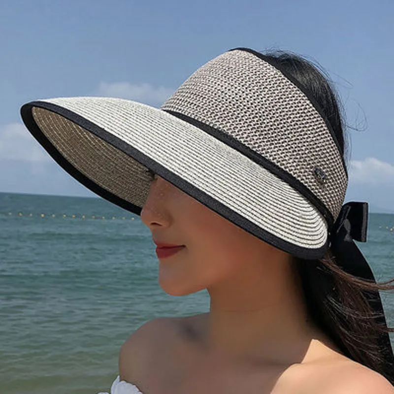 Chapeau De Plage Pliant En Paille Pour Femmes – Image 3