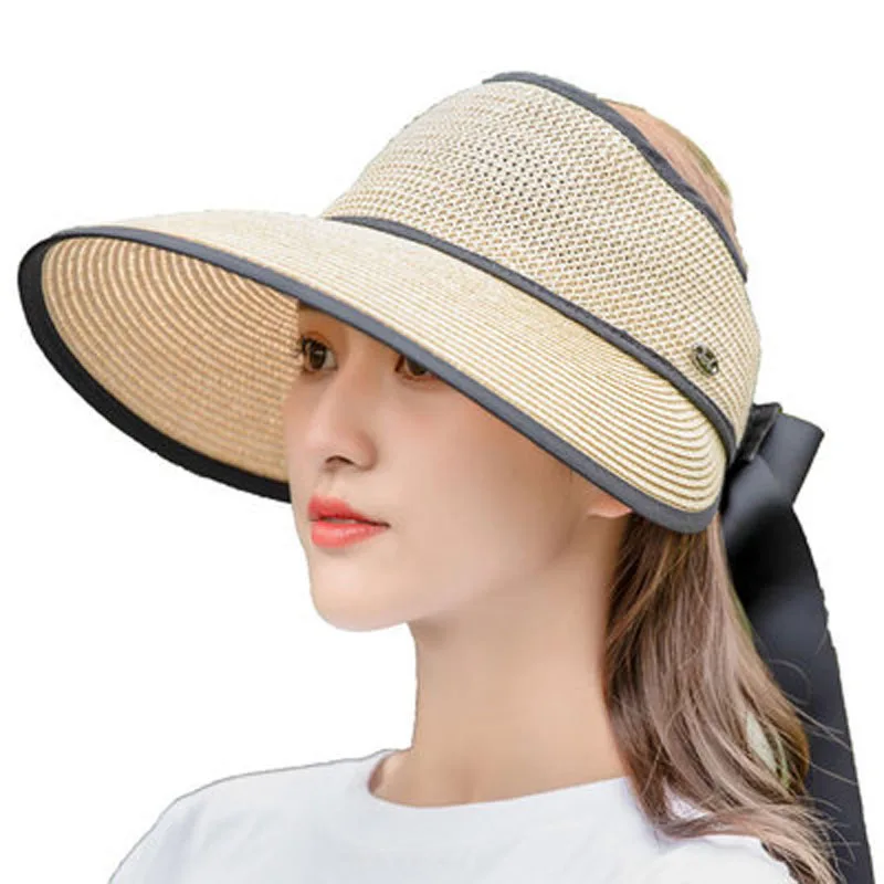 Chapeau De Plage Pliant En Paille Pour Femmes – Image 6