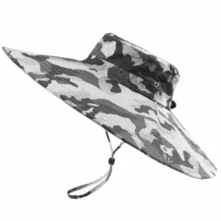 Chapeau Bob Camouflage Très Large Bord