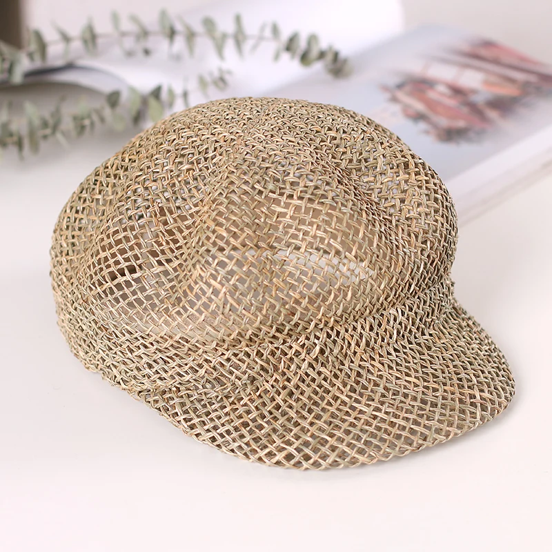 Casquette Ajourée En Paille Style Britannique Pour Femme – Image 3