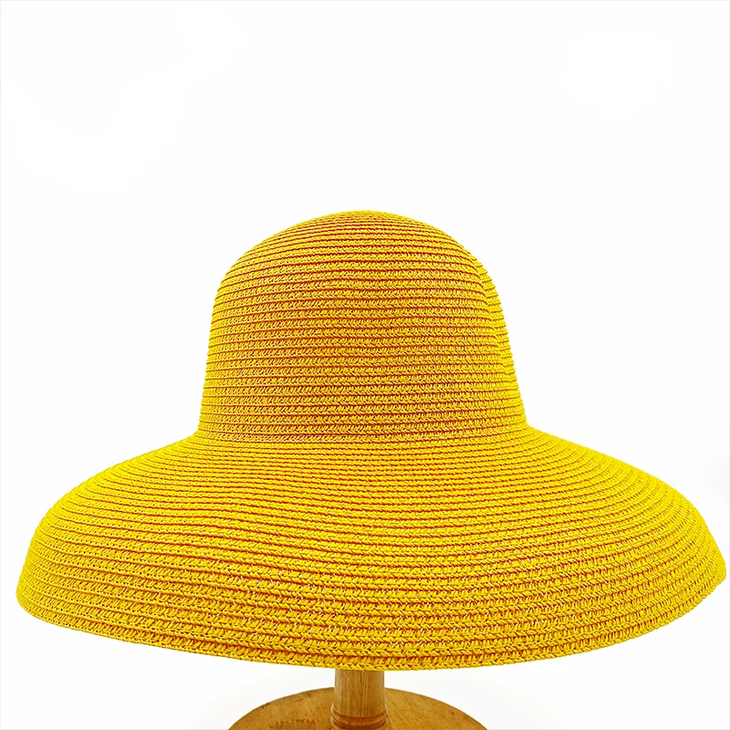 Chapeau Bob Coloré En Paille à Large Bord Retombant – Image 2