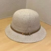 Chapeau Bob De Paille Avec Sangle Similicuir