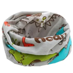 Snood Enfant Dinosaure Gris