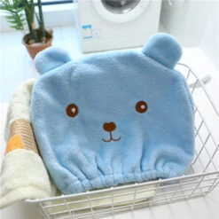 Bonnet De Bain Ourson Mignon Pour Enfant Bleu Ou Rose