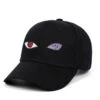Casquette Baseball Avec Deux Yeux Abstraits Brodés