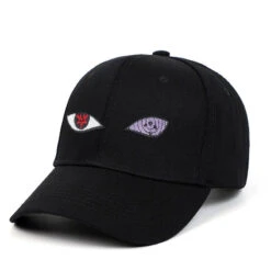 Casquette Baseball Avec Deux Yeux Abstraits Brodés