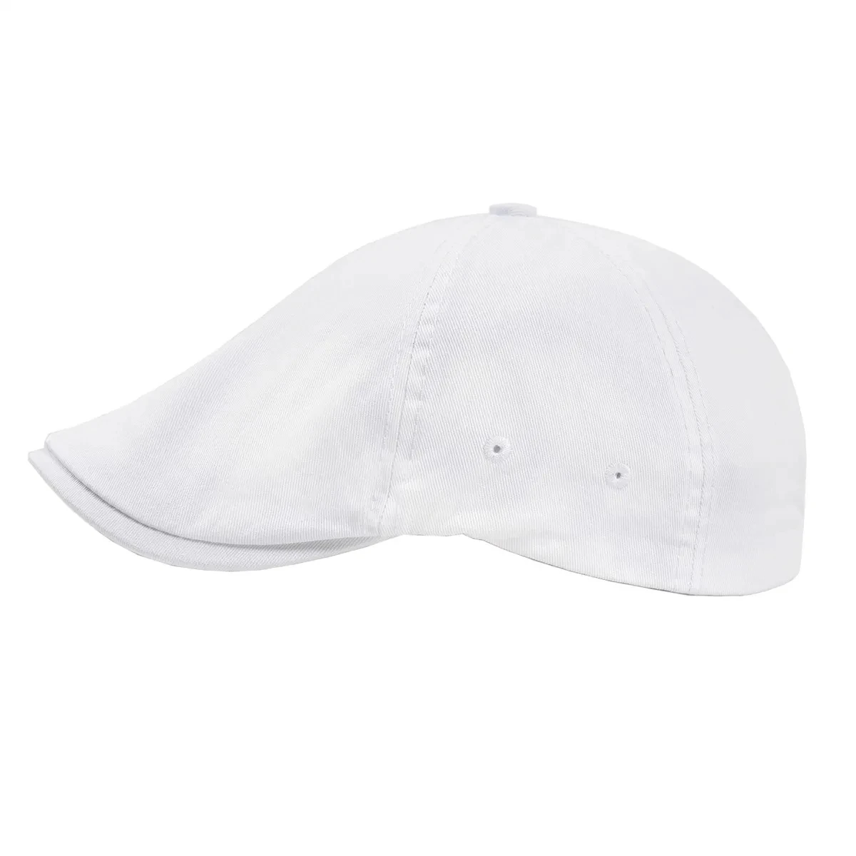 Casquette Blanche Style Béret En Coton – Image 2