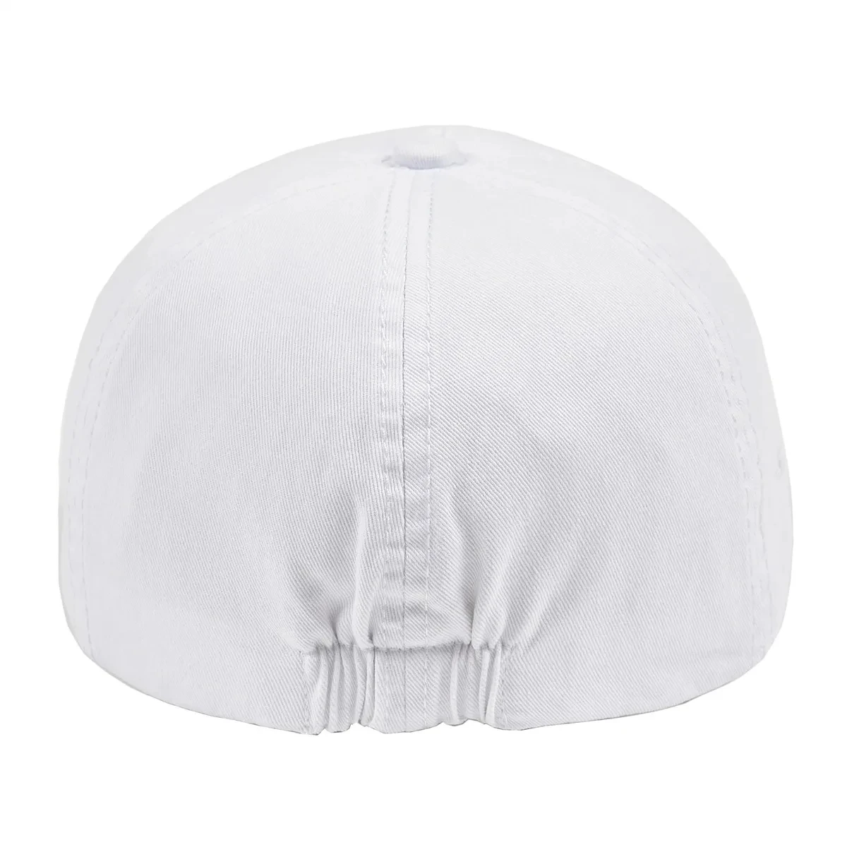 Casquette Blanche Style Béret En Coton – Image 4