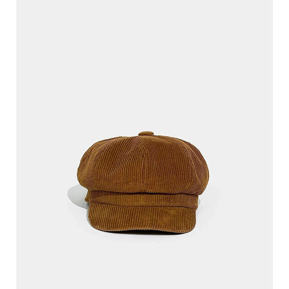 Casquette Gavroche Femme En Velours Côtelé – Image 2