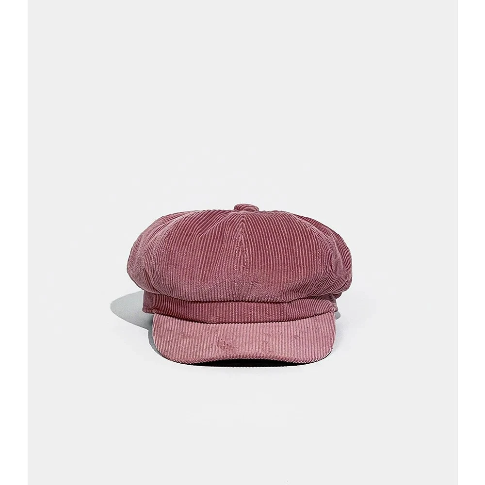 Casquette Gavroche Femme En Velours Côtelé
