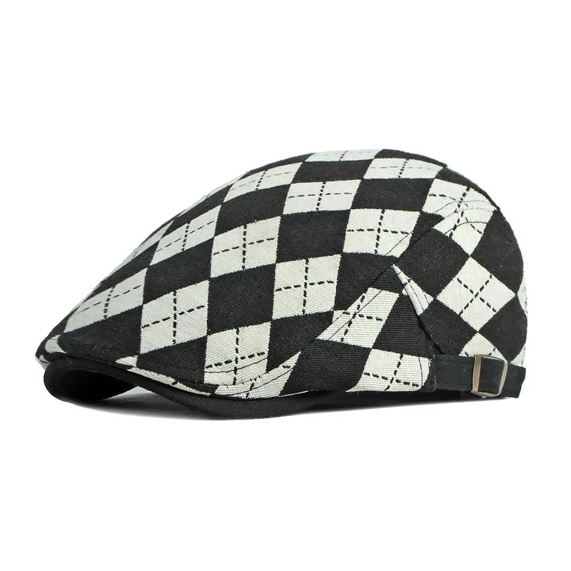 Casquette Irlandaise Vintage Avec Motifs Jacquards – Image 3