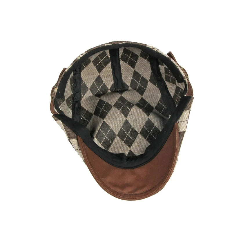Casquette Irlandaise Vintage Avec Motifs Jacquards – Image 2
