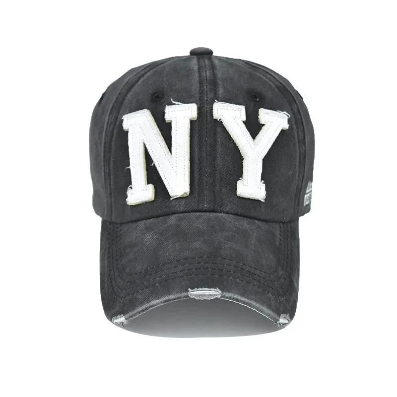 Casquette New York Avec Lettres Brodées De Style Rétro