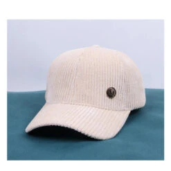 Casquette Velours Côtelé Style Décontracté Avec Lettre M