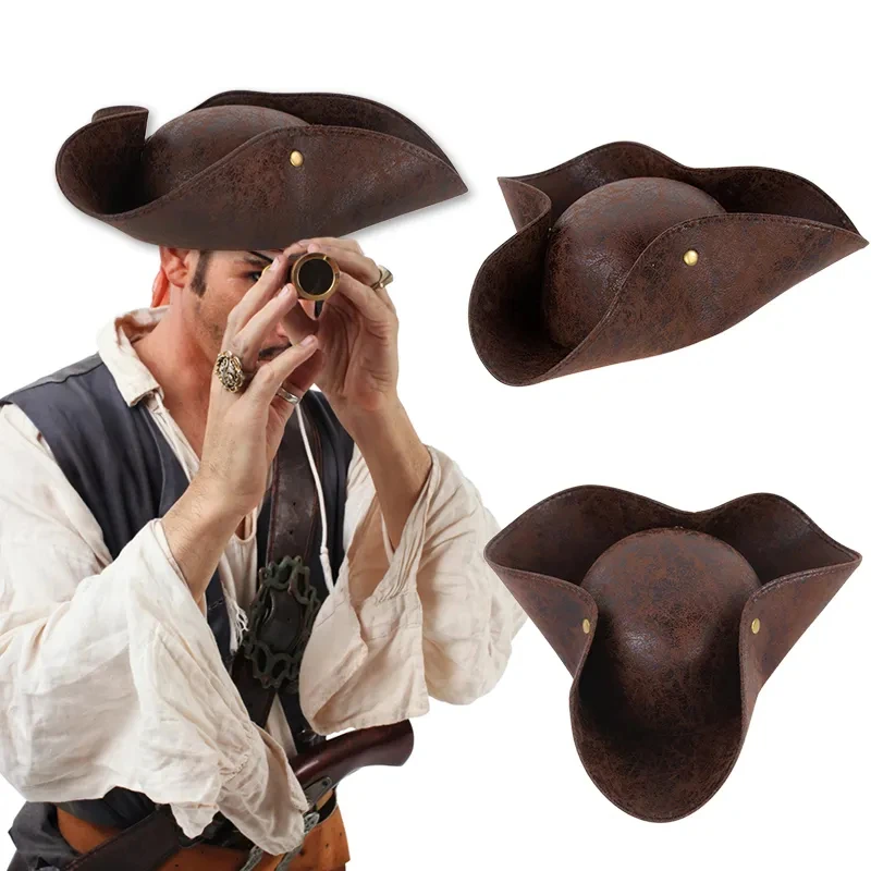Chapeau Pirate De Jack Sparrow En Simili Cuir – Image 2