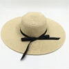 Chapeau De Soleil Avec Ruban à Grands Bords Pour Femmes
