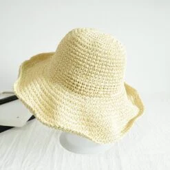 Chapeau De Paille à Large Bord Pour Femme