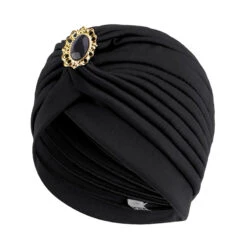 Turban Chimio Plissé Et Élégant Avec Bijoux